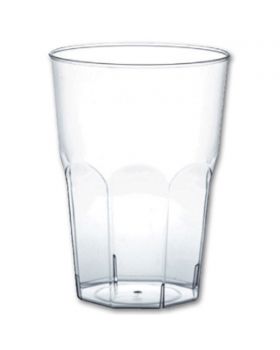 Bicchieri Ottagonali Pvc Trasparente per Vino o Liquore 120cc 50pz
