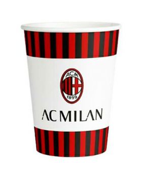 Bicchieri Carta Squadra Calcio Milan