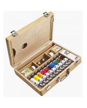 Scatola Box Legno Van Gogh Colori a Olio con Pennelli Royal Talents 32x26cm