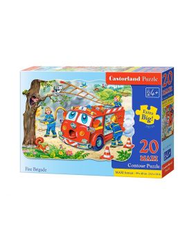 Puzzle Pompieri 20 Pezzi Maxi 59x40 Cm