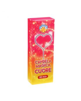 Candeline Magiche Scintillanti forma Cuore