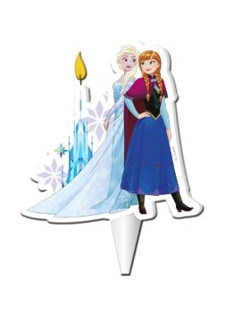 Candelina Sagomata Frozen Elsa e Anna