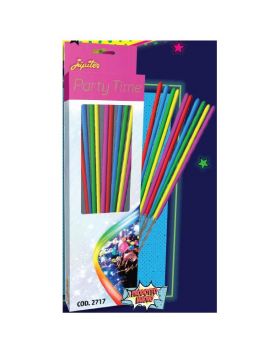 Candeline Magiche Scintillanti Multicolor Colori Fluo 17cm 20pz