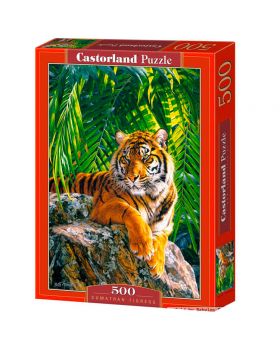 Puzzle Tigre di Sumatra 500 Pezzi 47x33 Cm