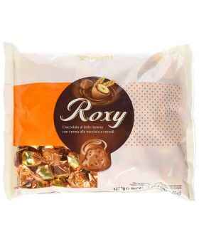 Praline Roxy Cioccolato Latte Ripieno Crema Nocciola e Cereali 1 Kg