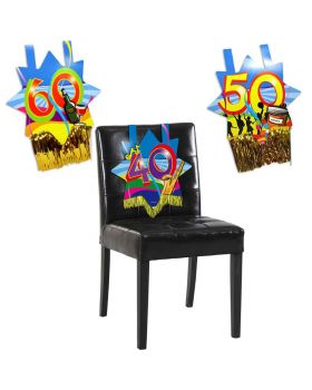 Decorazione Festone Carta per Sedia Compleanno Varie Età