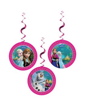 Decorazioni Spirale da Appendere Frozen 3pz