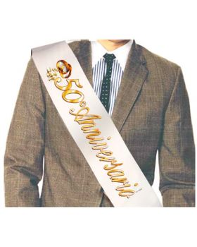 Fascia Premio 50° Anniversario Nozze Oro Elegance