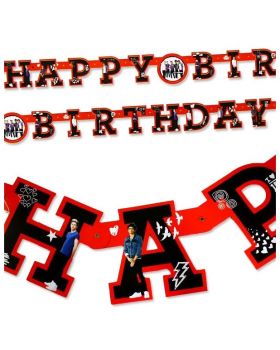 Festone Carta Happy Birthday One Direction