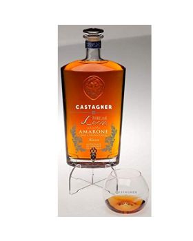 Grappa Castagner Leon Riserva Invecchiata 3 Anni con 4 Bicchieri Vetro 3 Litri