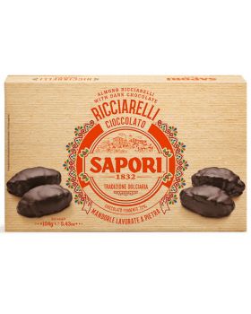 Scatola Ricciarelli al Cioccolato Fondente Sapori 154gr
