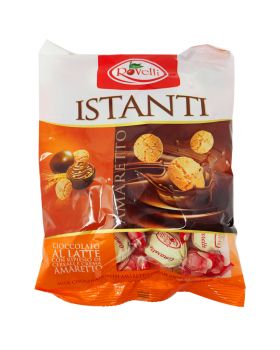 Praline Istanti Rovelli Cioccolato al Latte con Ripieno Cereali e Crema Amaretto 160gr