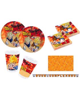 Kit Coordinato Tavola Dragon Ball con Festone - Vari Formati