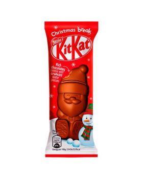 Kit Kat Christmas Break Babbo Natale al Cioccolato al Latte, Wafer e Cereali Croccanti 29gr