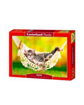 Puzzle Gattino In Amaca 500 Pezzi 47x33 Cm