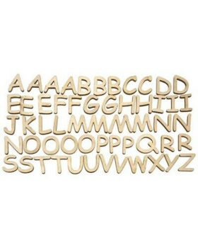 Lettere Alfabeto in Legno 2,5cm 56pz