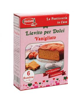 Lievito Istantaneo per Dolci Vanigliato in Bustine Graziano