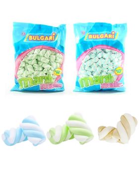 Caramelle Marshmallow Bulgari Estruso Treccia Colorata 1 Kg