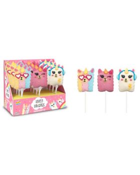 Marshmallow Pops Spiedino Lama Unicorno Colorato 20gr