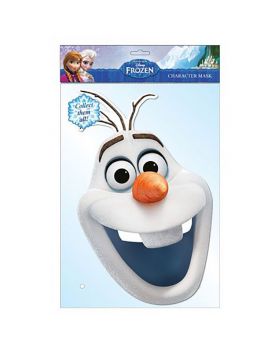 Maschera Olaf Frozen in Cartoncino