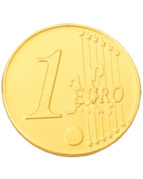 Maxi Moneta 1 Euro Oro Cioccolato Latte Only 21gr