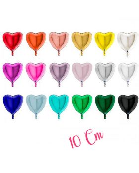Mini Palloncini Foil Cuore Colorati 10cm 5pz
