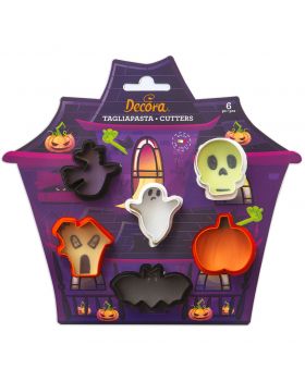 Set 6 Mini Tagliapasta Halloween 2,5 e 4,5cm