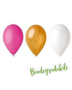 Palloncini Lattice Medi Colorati Biodegradabili 20pz