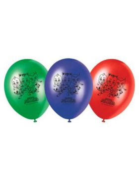 Palloncini Lattice Medi PJ Masks Super Pigiamini 8pz