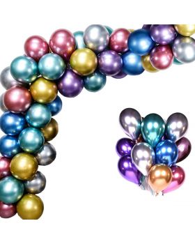Mini Palloncini Lattice Colorati Metallizzati 12cm 100pz