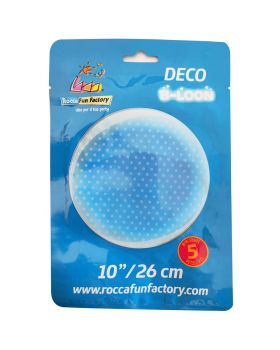 Mini Palloncini Foil Trasparenti Pois Bianchi 26cm 5pz