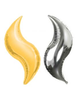 Palloncino Foil Curva Wave Colorata 45cm