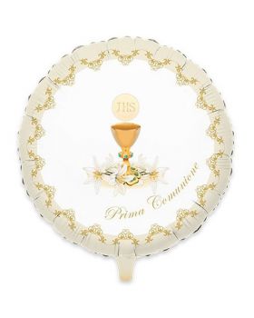 Palloncino Foil Rotondo Prima Comunione Classic