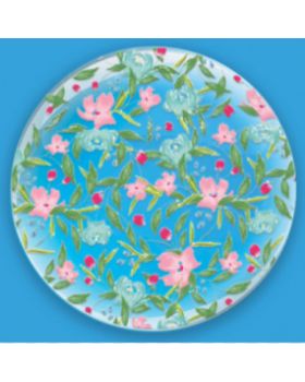 Palloncino Foil Trasparente Decorazioni Fiori Pastello 61cm