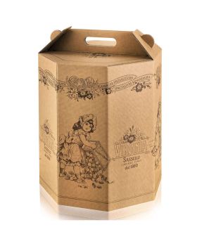 Maxi Panettone Alto Tradizionale in Confezione Ottagonale Virginia 5Kg