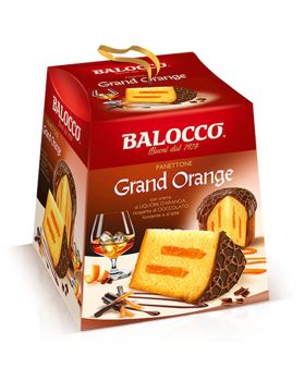 Panettone Grand Orange con Crema al Liquore d'Arancia Balocco 800gr