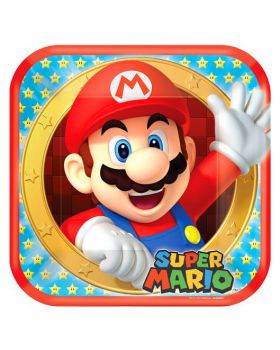 Piatti Grandi Carta Super Mario
