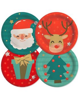Piatti Carta Natale Funny Christmas 