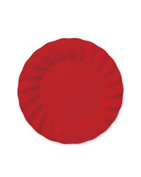 Piattini Dessert Carta Wavy Red Rossi