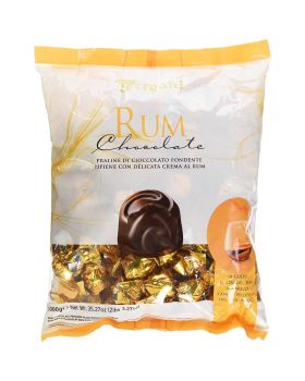 Praline Cioccolato Fondente Ripiene Crema al Rum Vergani 1 Kg