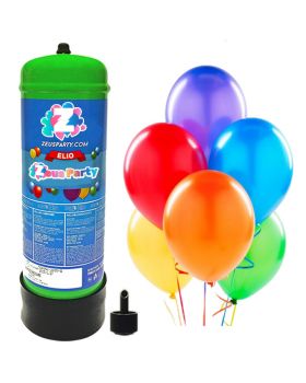 BOMBOLA Gas Elio per GONFIARE 30 Palloncini Inclusi nel Kit. CAPIENZA –  Rikushop