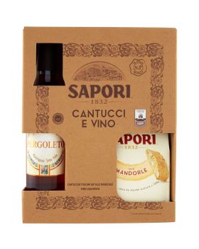Confezione Cantucci 175gr e Vino Pergoleto 375ml Sapori