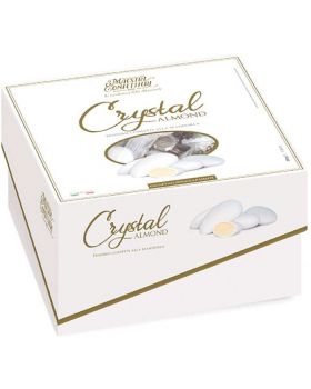 Scatola Confetti Maxtris Crystal Almond alla Mandorla Bianchi Incartati Singolarmente 500gr