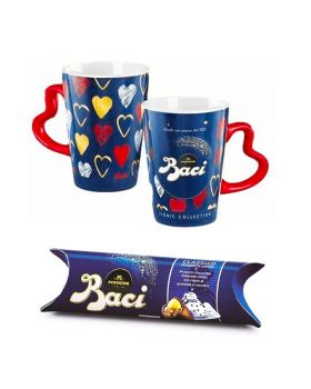 Tazza in Ceramica Baci Perugina Cuori Iconic Collection con Tubo 37,5gr