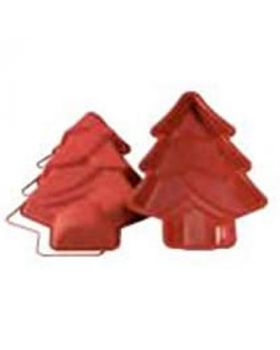 Stampo Tortiera in Silicone Abete Albero di Natale Martellato 28cm