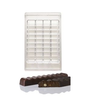 Stampo Barretta Cioccolato Choco Log Wavy Martellato 