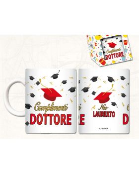 Tazza Ceramica Laurea Complimenti Dottore