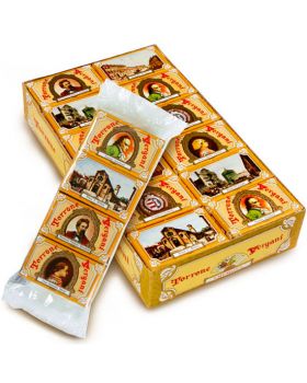 24 Mini Torroncini Friabili alle Mandorle Vergani Confezionati in Scatoline Vintage 288gr