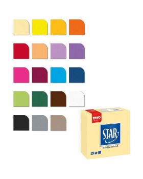 Tovaglioli Carta Lucart Colorati Fato Star 38x38cm