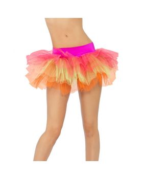 Gonnellina Tutù in Tulle Multicolor Adulto